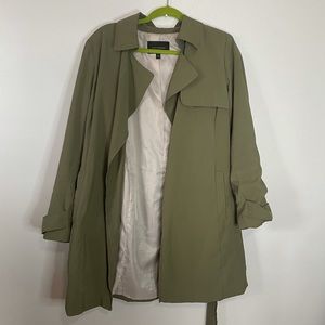 Banana Republic Green Trench Coat